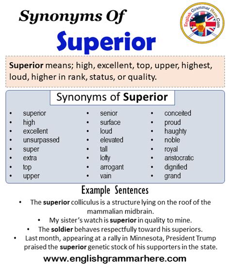 synonyms for superior.